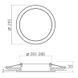 VIDEX 26W 5000K 220V LED світильник Back круглий FRT-90040 фото 5