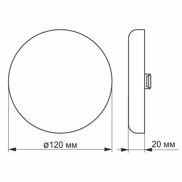 VIDEX 15W 4100K 220V LED світильник безрамний круглий FRT-73579 фото