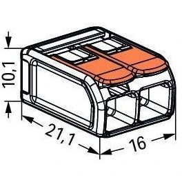 Wago COMPACT 221-612 0,5-6 mm&sup2; Клема FRT-77814 фото