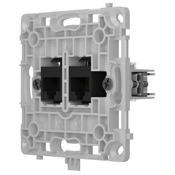 Ajax OutletCore (LAN) black Механізм інтернет розетки FRT-84010 фото