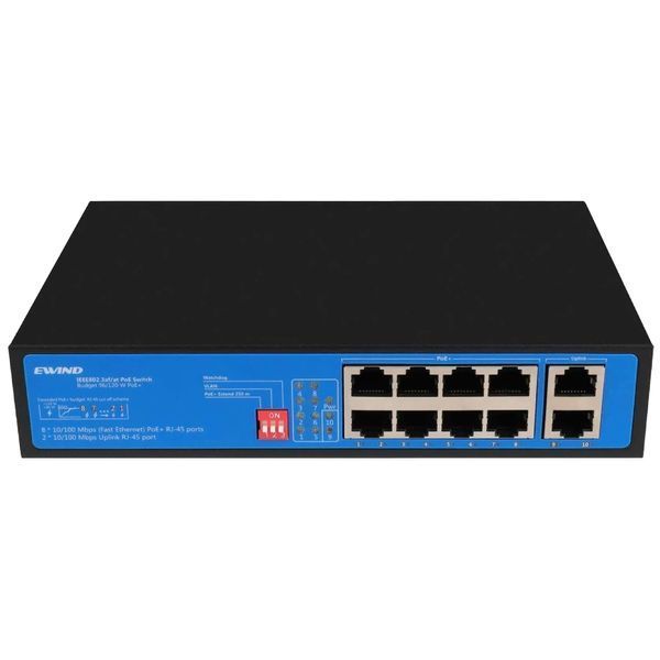 Ewind EW-S1910CF-AP PoE Комутатор 10 портів некерований FRT-34526 фото