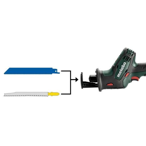 Metabo SSE 18 LTX Compact (602266500) Акумуляторна шабельна пила FRT-59191 фото