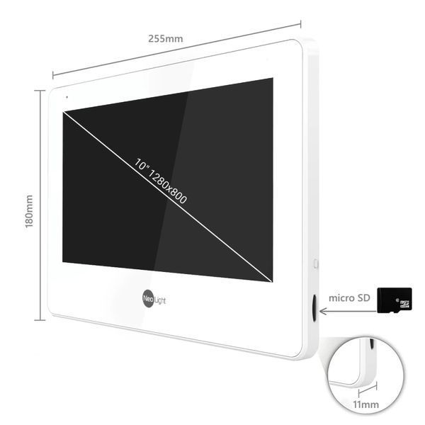 MEZZO Hybrid Black Відеодомофон NeoLight FRT-45416 фото