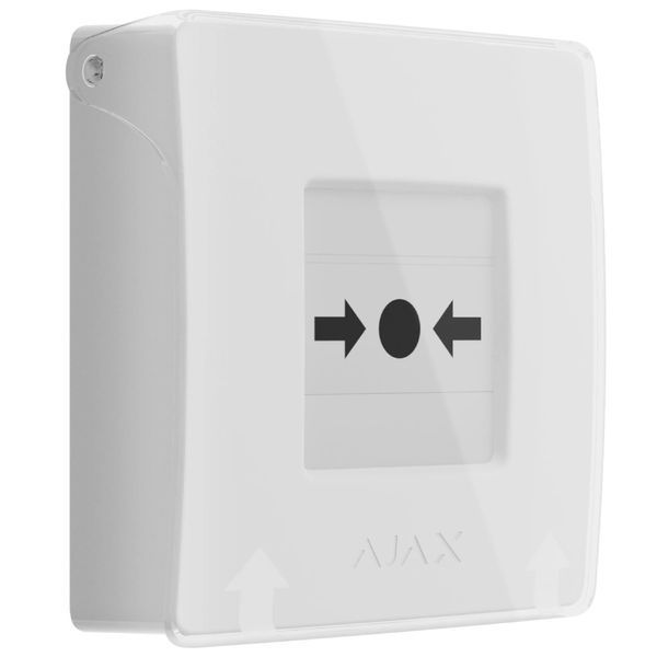 Ajax Manual Call Point (White) (8EU) ASP ручний бездротовий Сповіщувач FRT-27257 фото
