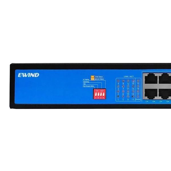 Ewind EW-S1919CF-AP PoE Комутатор 19 портів некерований FRT-21309 фото
