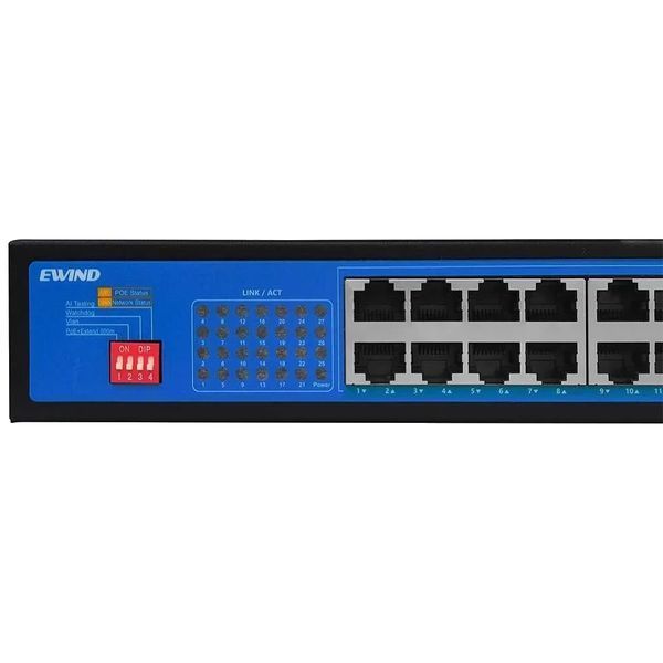Ewind EW-S1927CF-AP PoE Комутатор 27 портів некерований FRT-24899 фото
