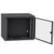 IPCOM 12U 600x450 Шафа телекомунікаційна двері скло (чорна) FRT-14466 фото 2