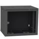 IPCOM 12U 600x450 Шафа телекомунікаційна двері скло (чорна) FRT-14466 фото 1