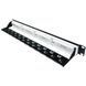 L&W ELECTRONICAL LW-PP74 Патч-панель 19" 24xRJ-45 UTP, кат. 6a, із заднім організатором з пластиковими шторками, LW FRT-23400 фото 2