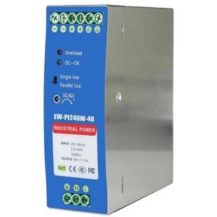Ewind EW-PI240W-48 на DIN-рейку 240 Вт/48 В Блок живлення FRT-44824 фото