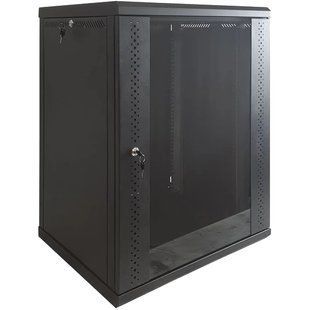 EServer 12U 600х350х637 скло, чорна Шафа FRT-12570 фото