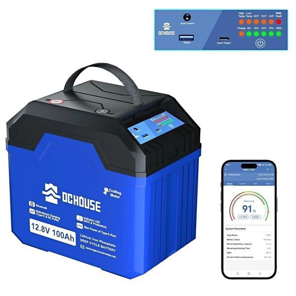 DСHOUSE 12.8V 100Ah (ECO-LFP1210004) Bluetooth Акумуляторна батарея FRT-14203 фото