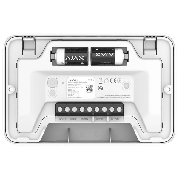 Ajax EN54 I/O Module (2X2) white Адресний модуль FRT-22585 фото