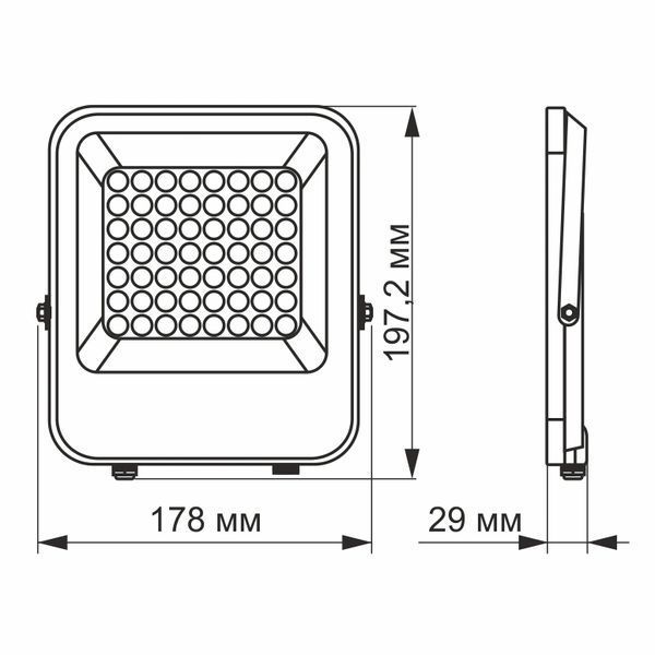 VIDEX PREMIUM 30W 5000K 220V LED прожектор FRT-75209 фото