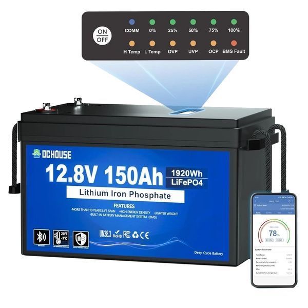 DСHOUSE 12.8V 150Ah (ECO-LFP1215005) Bluetooth Акумуляторна батарея FRT-40080 фото