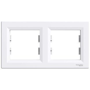 Schneider Electric ASFORA EPH5800221 Рамка 2-місна горизонтальна біла FRT-82999 фото