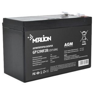 MERLION AGM GP1290F2B 12В 9А&bull;г Акумуляторна батарея FRT-76156 фото