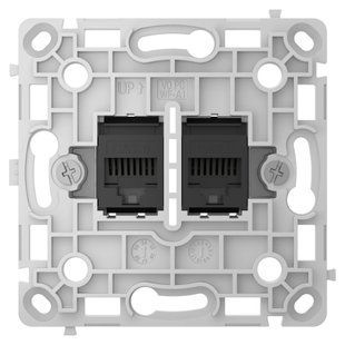 Ajax OutletCore (LAN) vertical black Механізм інтернет розетки FRT-56622 фото