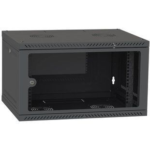 IPCOM CH-6U 600x350 стекло RAL9005 Шафа серверна FRT-84655 фото
