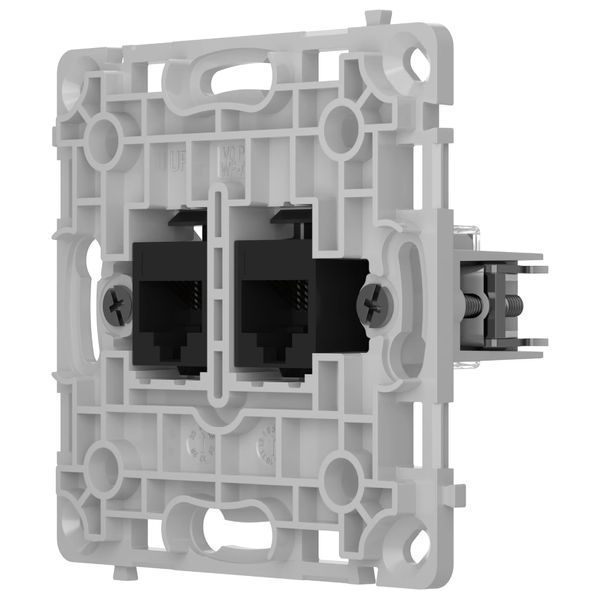 Ajax OutletCore (LAN) vertical black Механізм інтернет розетки FRT-56622 фото
