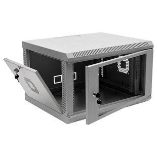 19" 6U, 600х500х373 мм акрилове скло сіра Шафа FRT-99705 фото