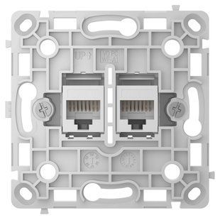 Ajax OutletCore (LAN) vertical white Механізм інтернет розетки FRT-95446 фото