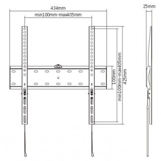 Gembird WM-55F-02 32-55" 40 кг Кронштейн для телевізора FRT-35922 фото