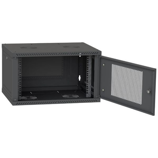 IPCOM CH-6U 600x600 перфорация RAL9005 Шафа серверна FRT-72237 фото