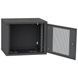 IPCOM 12U 600x600 Шафа телекомунікаційна двері перфорація (чорна) FRT-19601 фото 2