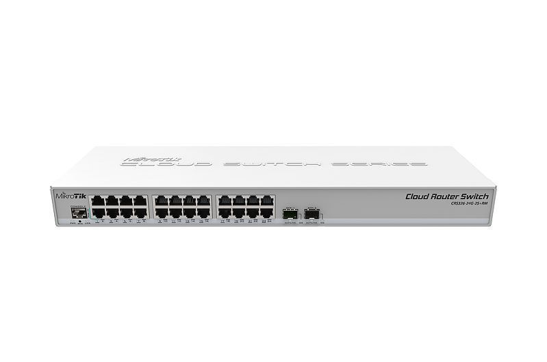 MikroTik CRS326-24G-2S+RM L2 Комутатор 24 порти керований FRT-81705 фото